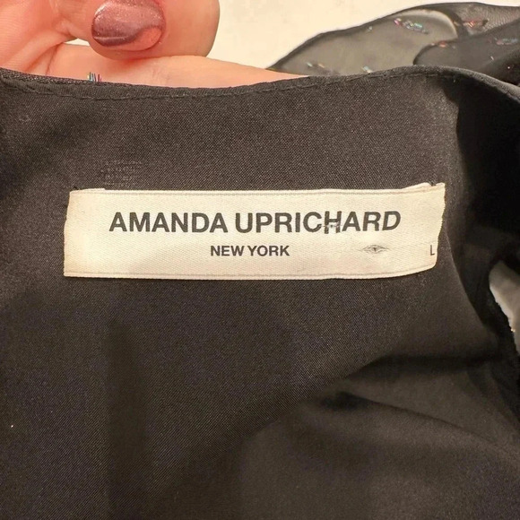 Amanda Uprichard SYCAMORE BODYSUIT in prism rainbow metallic Large - Picture 8 of 9